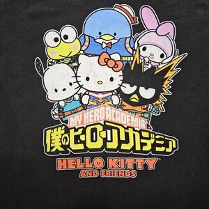 Hello Kitty And Friends T Shirt Youth Large Black Graphic Print 2021